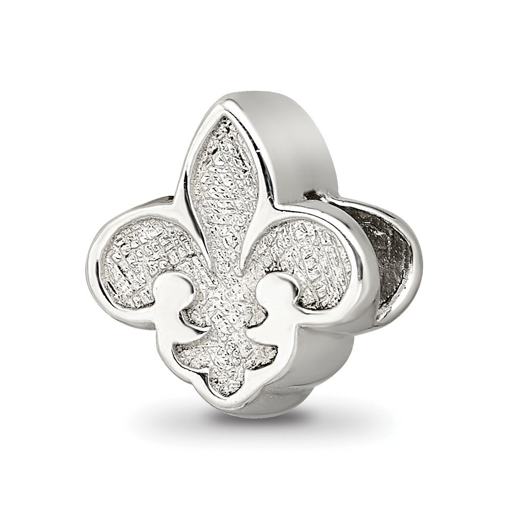 Sterling Silver Reflections Fleur de Lis Bead