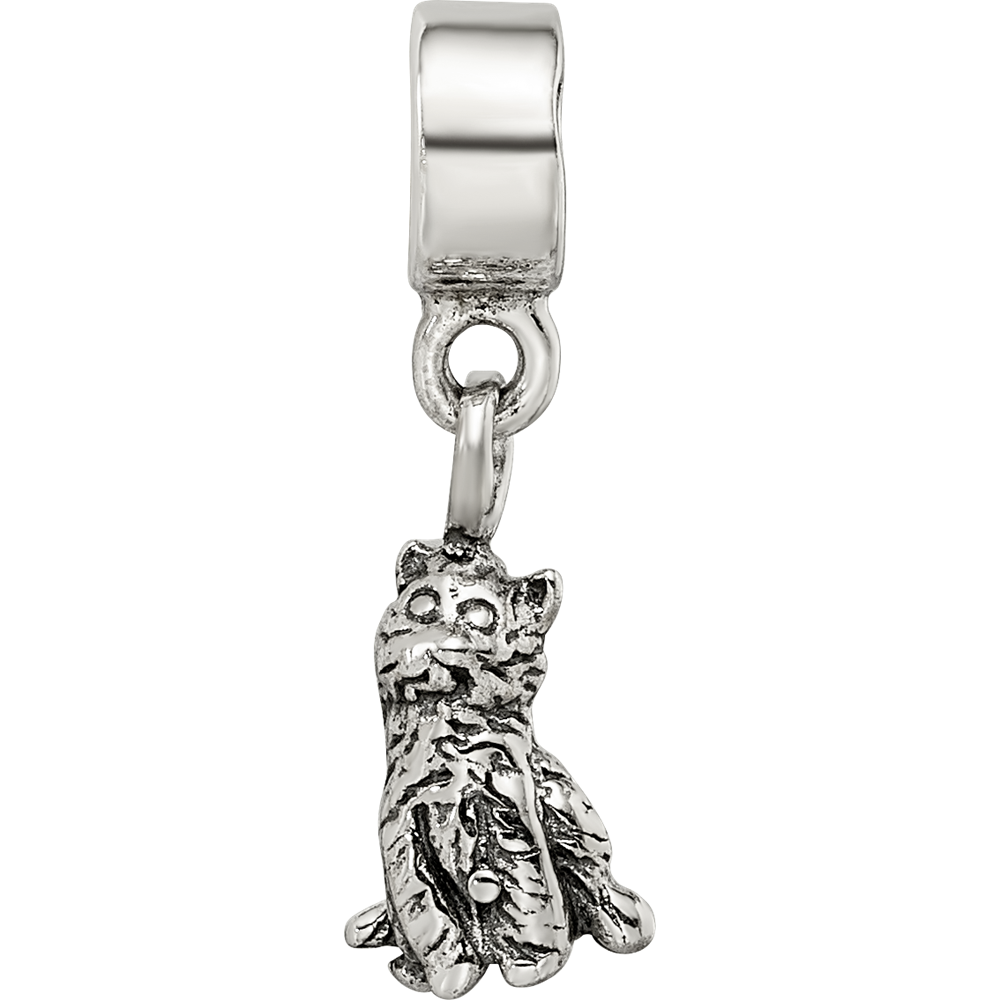 Collection Sterling Silver Cat Dangle Reflections Bead