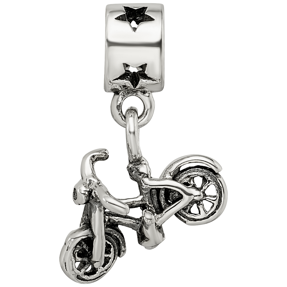 Collection Sterling Silver Bicycle Dangle Reflections Bead