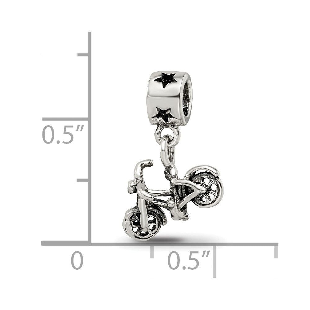 Collection Sterling Silver Bicycle Dangle Reflections Bead
