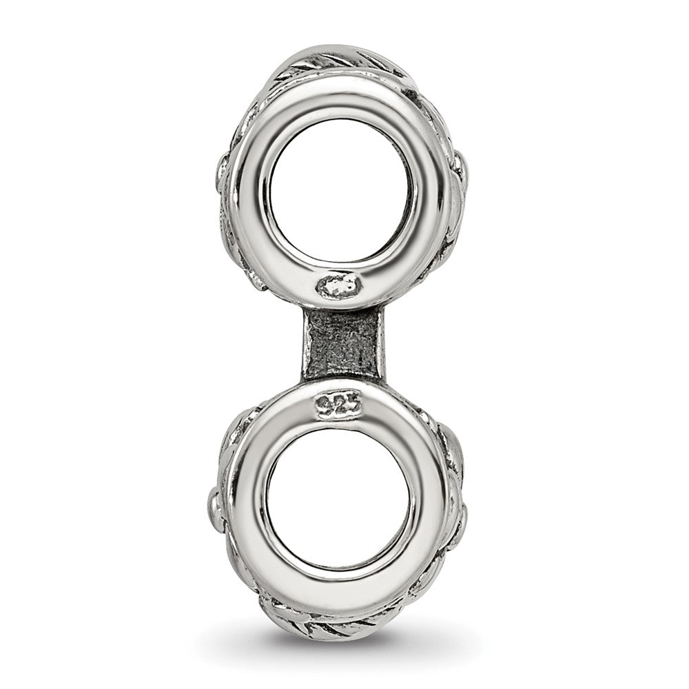 Sterling Silver Reflections Floral Connector Bead