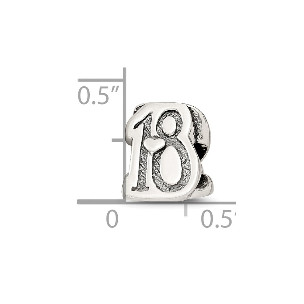 Sterling silver Reflections Sweet 18 Bead