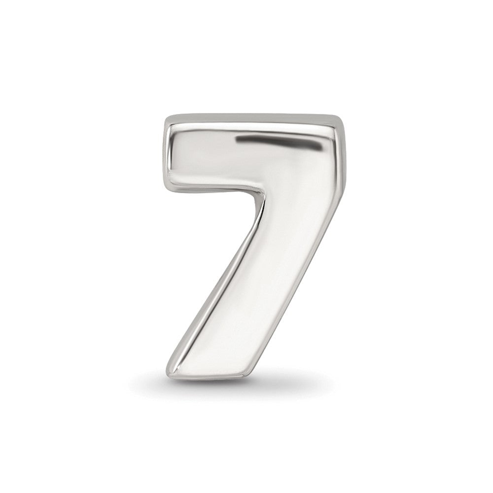 Sterling Silver Reflections Number 7 Bead