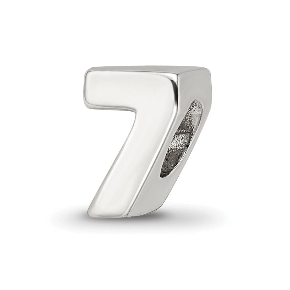 Sterling Silver Reflections Number 7 Bead
