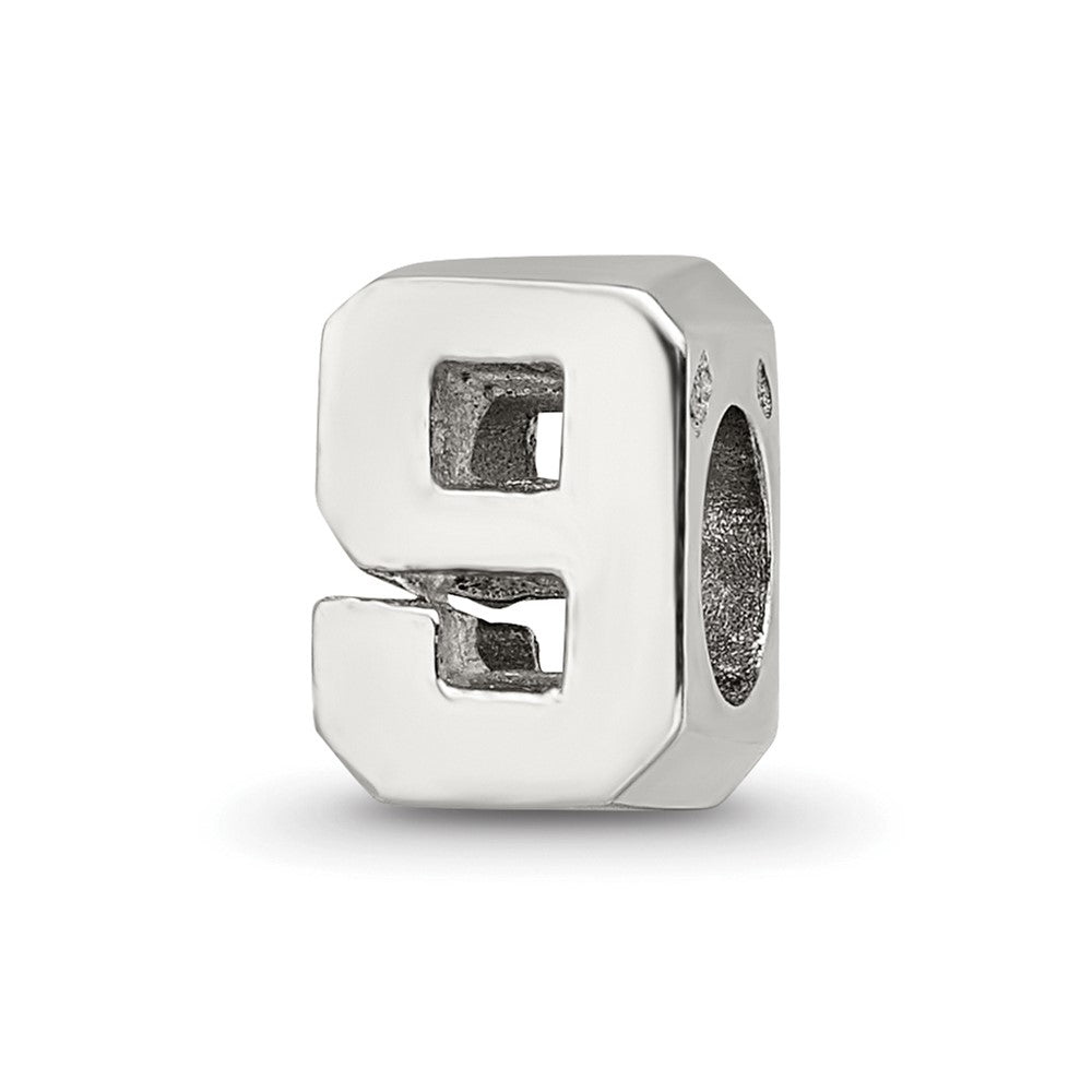 Sterling Silver Reflections Number 9 Bead