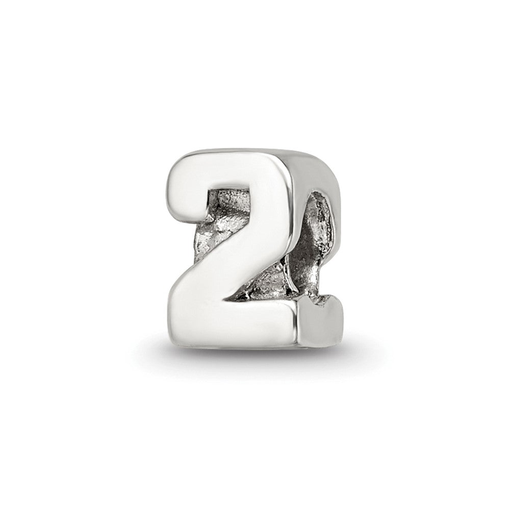 Sterling Silver Reflections Number 2 Bead