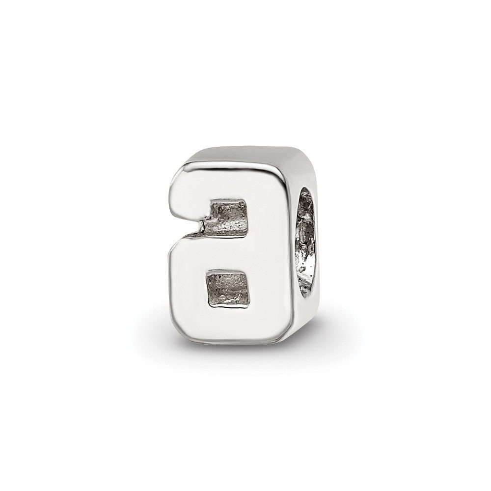 Sterling Silver Reflections Number 6 Bead