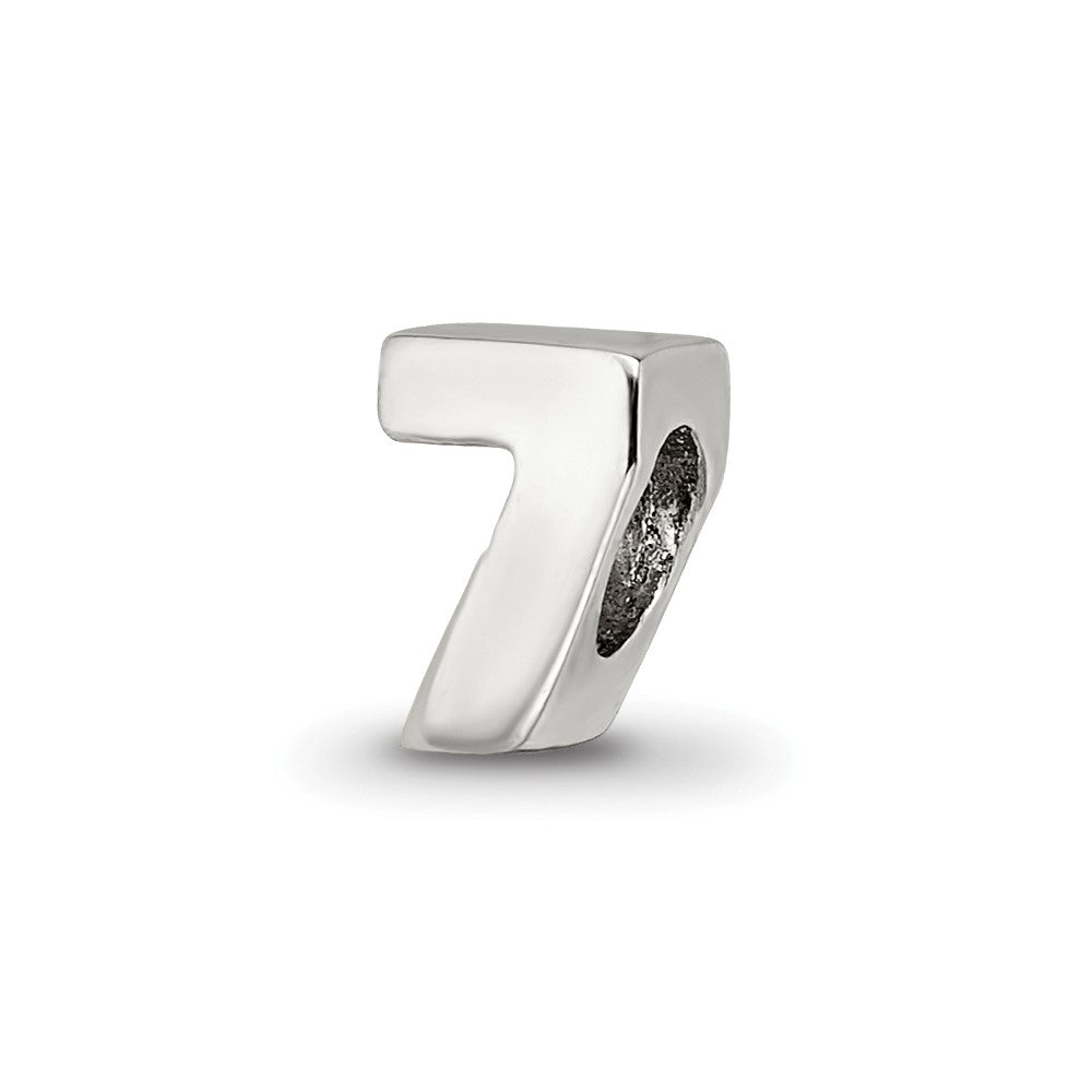 Sterling Silver Reflections Number 7 Bead