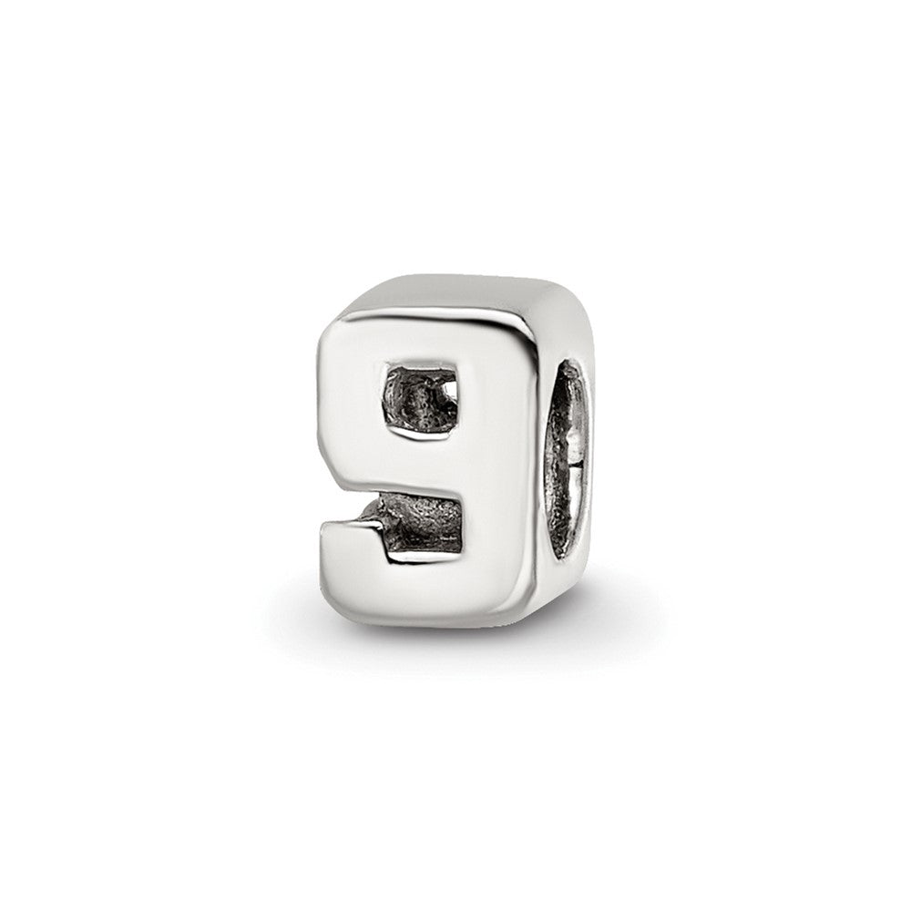 Sterling Silver Reflections Number 9 Bead
