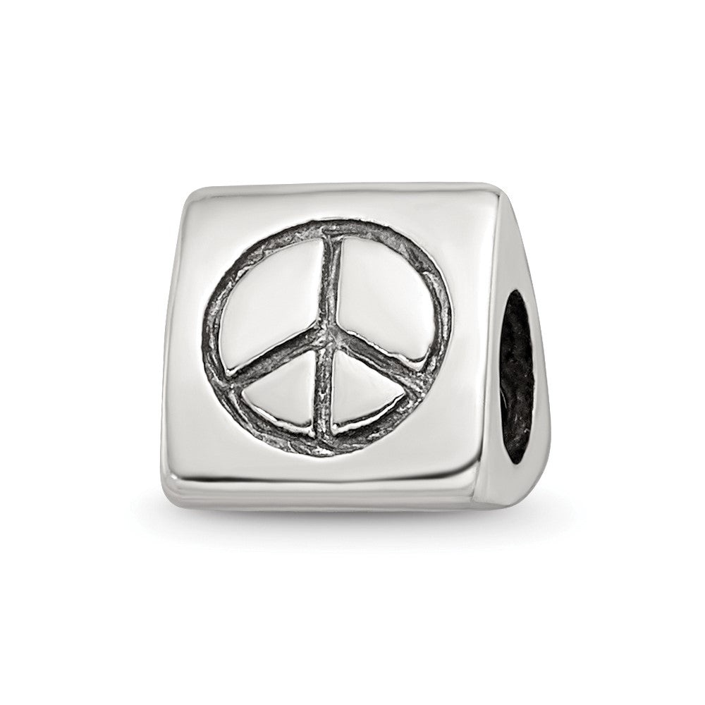 Sterling Silver Reflections Peace, Smiley Face & Heart Trilogy Bead