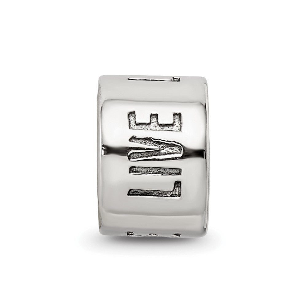 Sterling Silver Reflections Live Laugh Love Spacer Bead