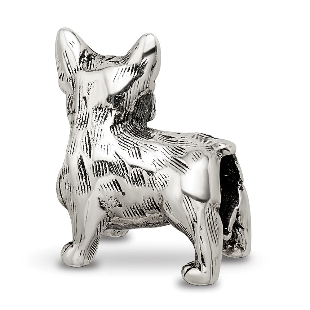Sterling Silver Reflections Boston Terrier Bead