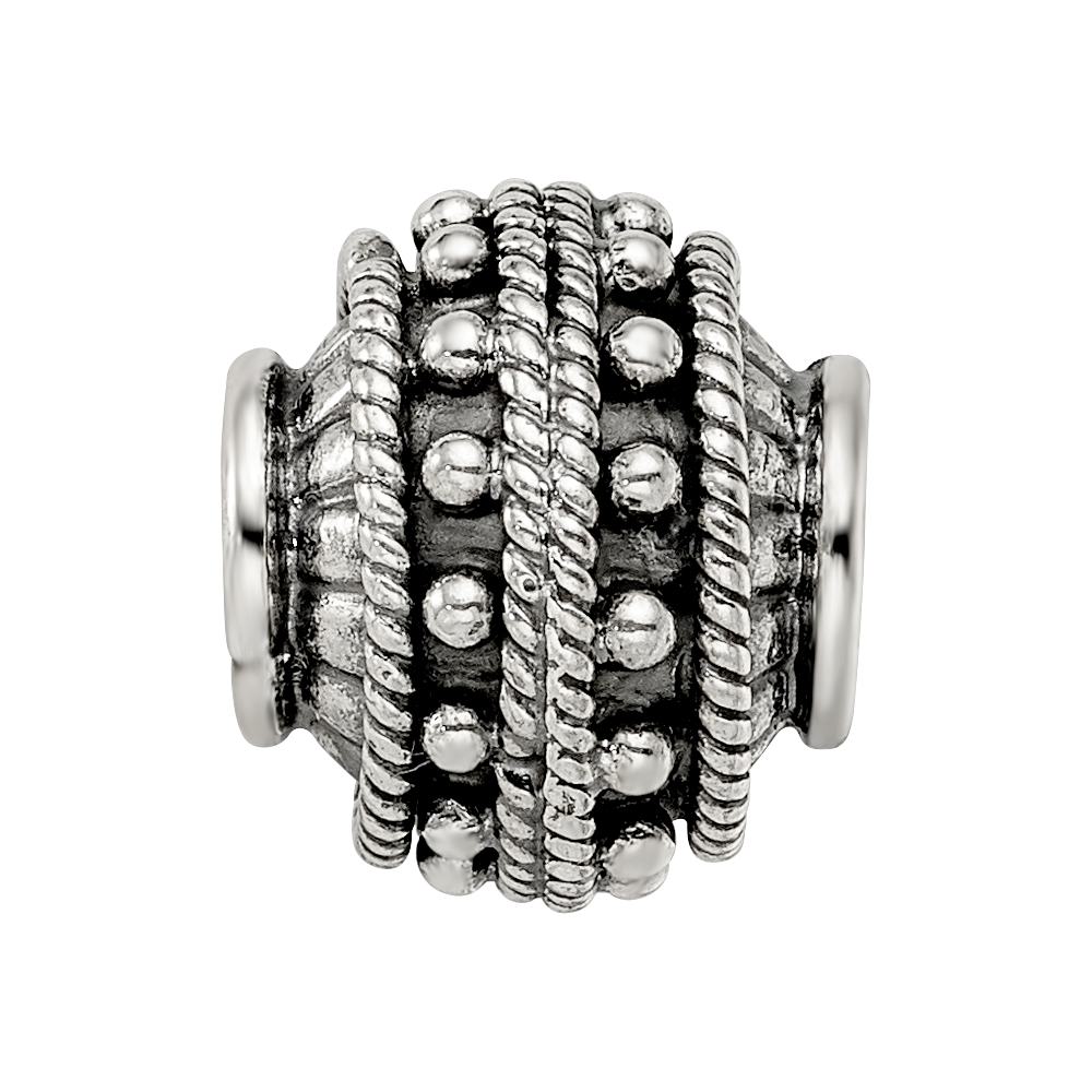 Sterling Silver Reflections Decorative Bali Bead