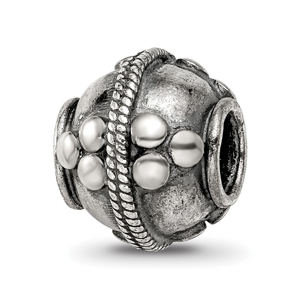 Sterling Silver Reflections Decorative Bali Bead