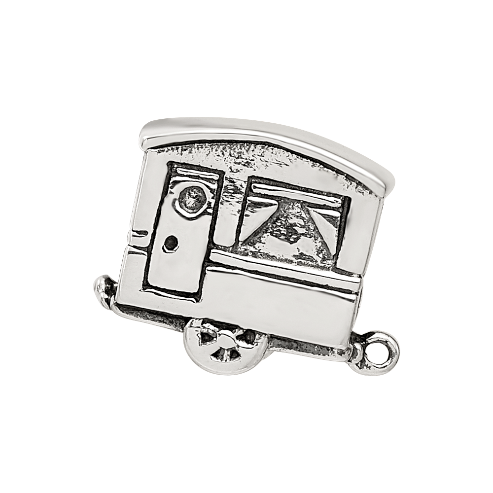 Sterling Silver Reflections Camper Trailer Bead