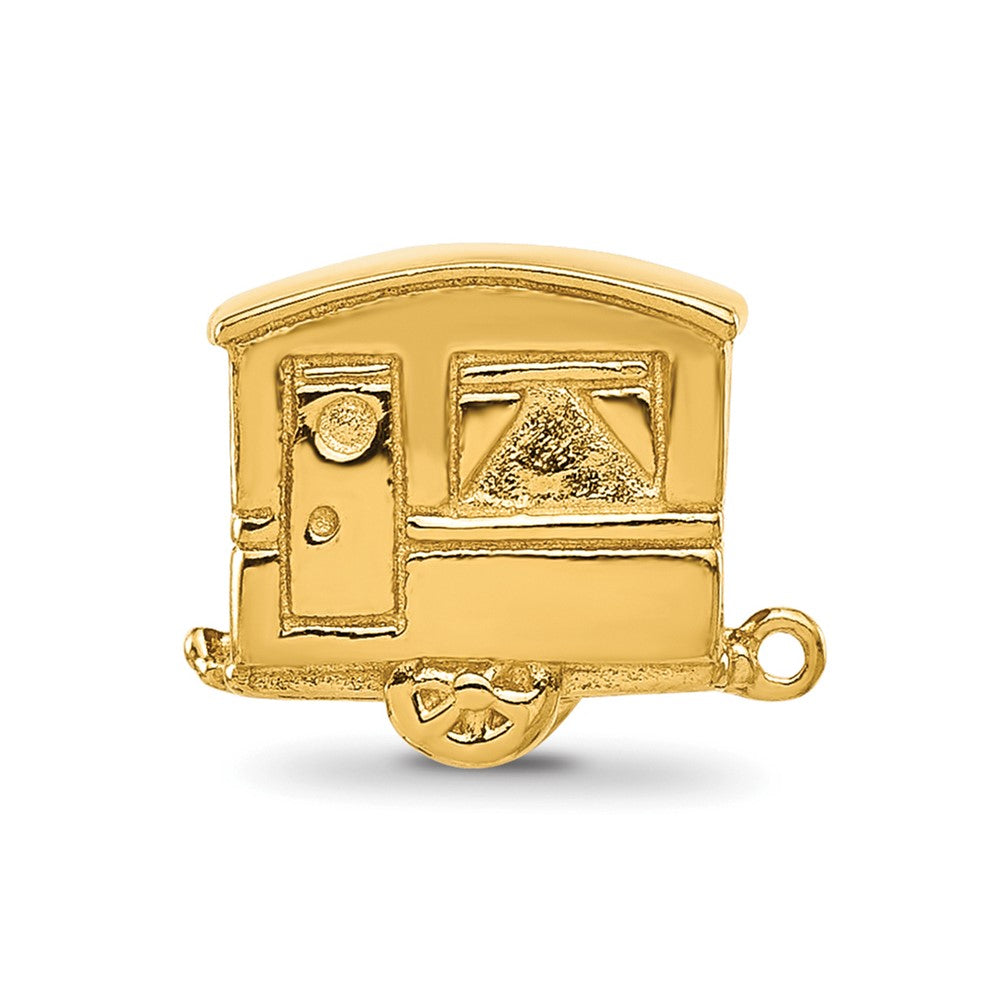 Sterling Silver Reflections Gold-plated Camper Bead