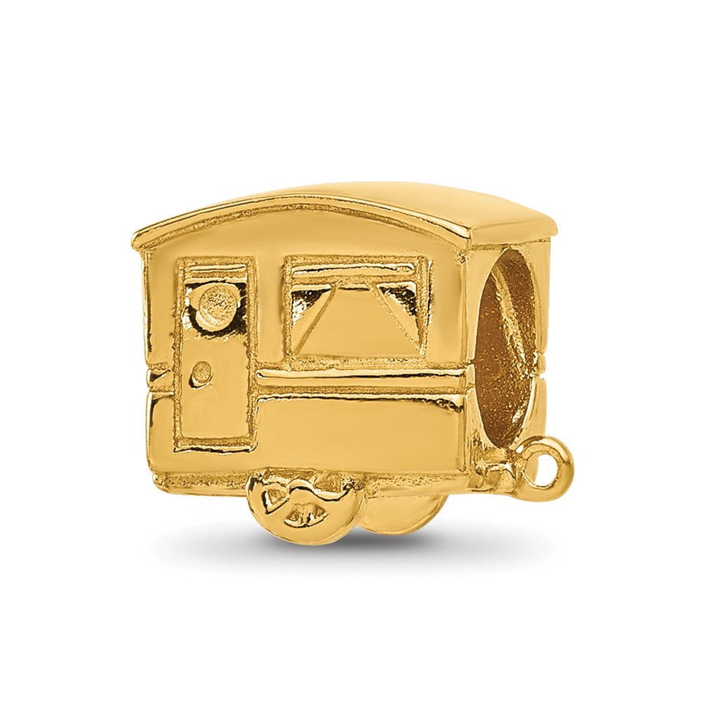Sterling Silver Reflections Gold-plated Camper Bead