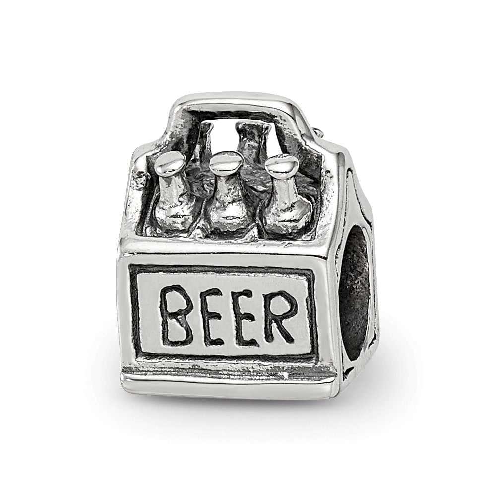Sterling Silver Reflections 6-pack Beer Bead