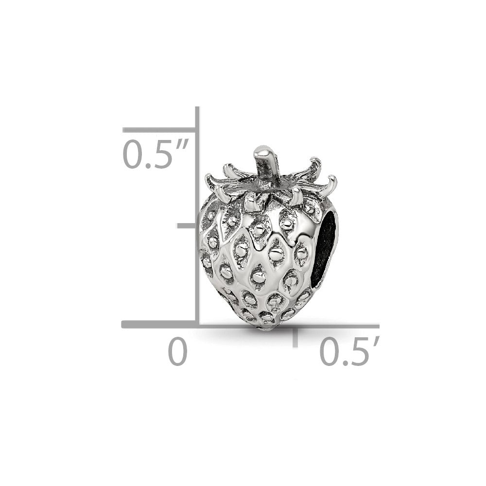 Sterling Silver Reflections Strawberry Bead