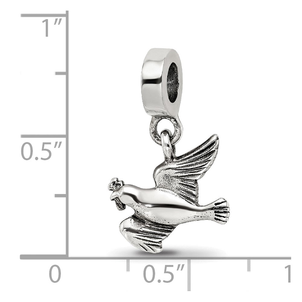 Sterling Silver Reflections Dove Dangle Bead
