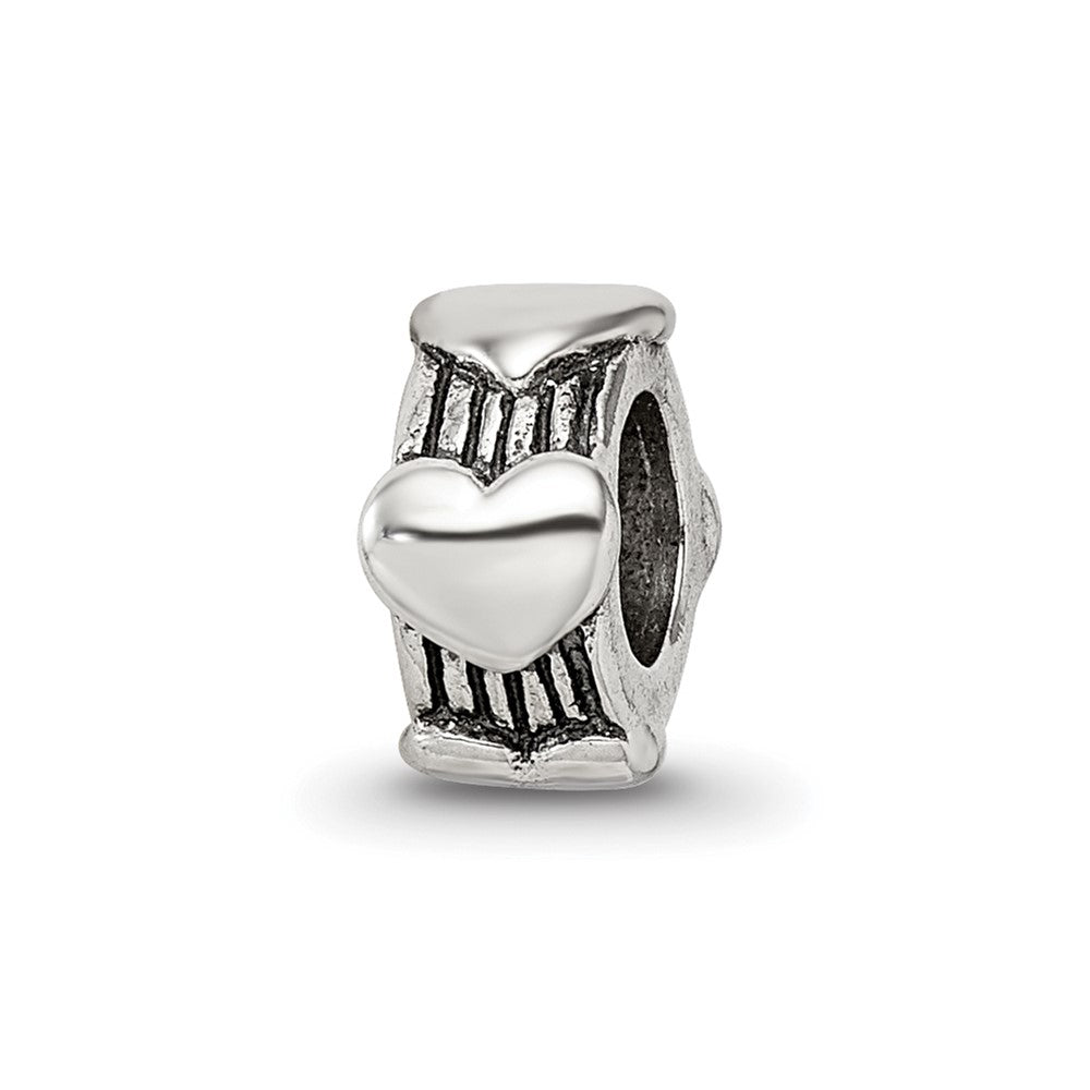 Sterling Silver Reflections Heart Bead