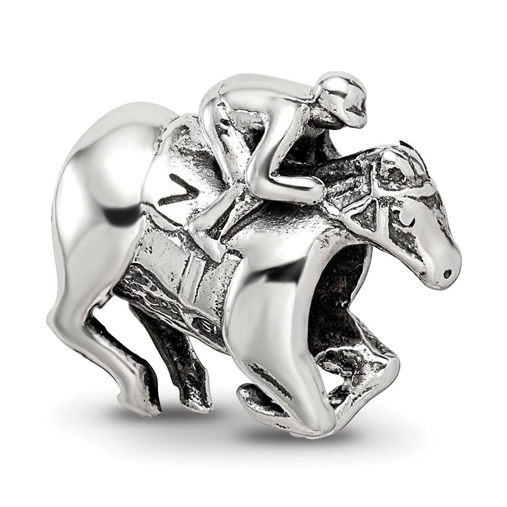 Sterling Silver Reflections Race Horse Bead