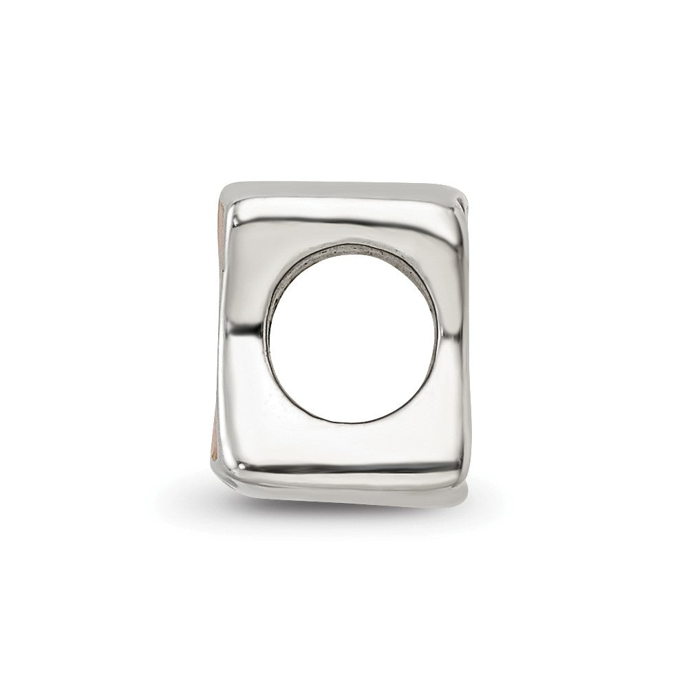 Sterling Silver Reflections Enameled Ireland Flag Bead