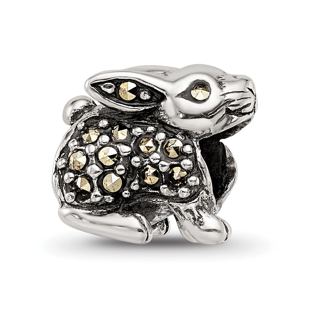 Sterling Silver Reflections Marcasite Rabbit Bead