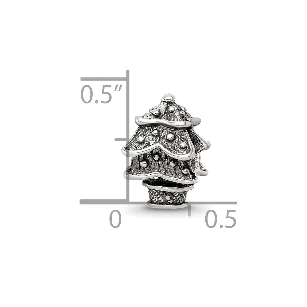 Sterling Silver Reflections Christmas Tree Bead