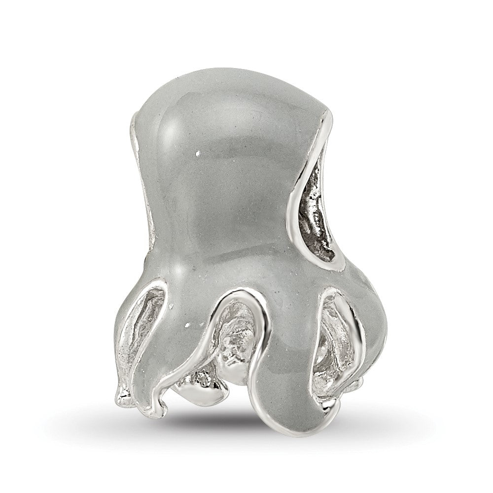 Sterling Silver Reflections Enameled Octopus Bead
