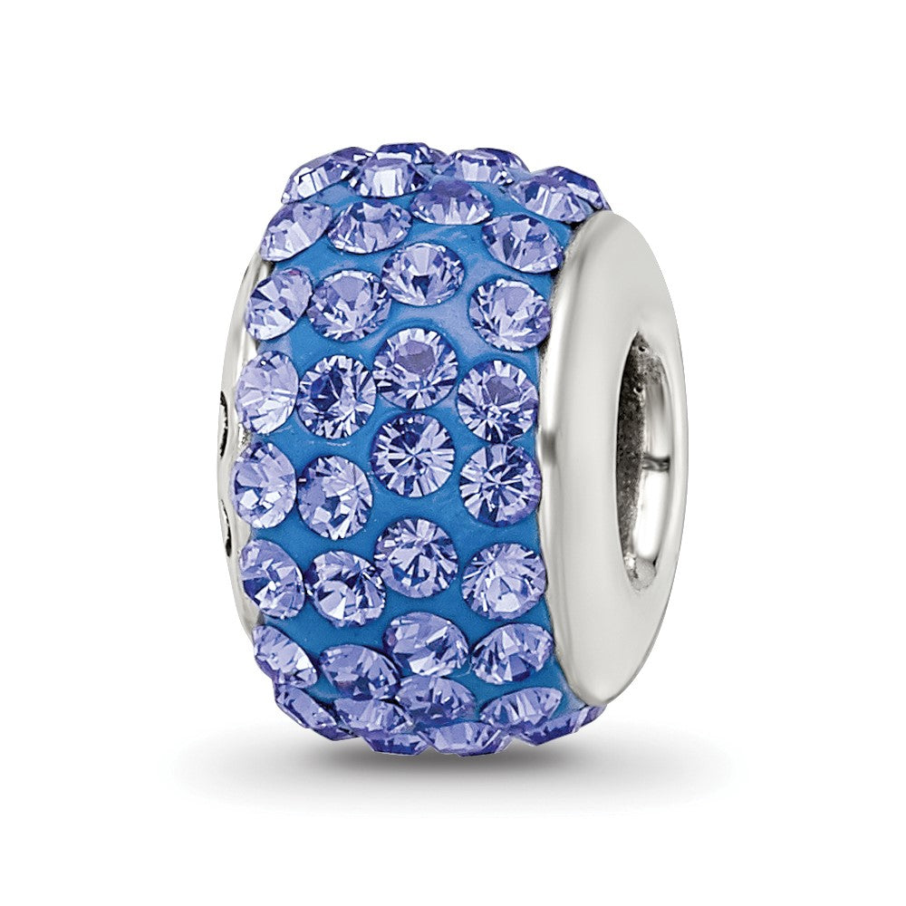 Sterling Silver Reflections Blue Full Preciosa Crystal Bead