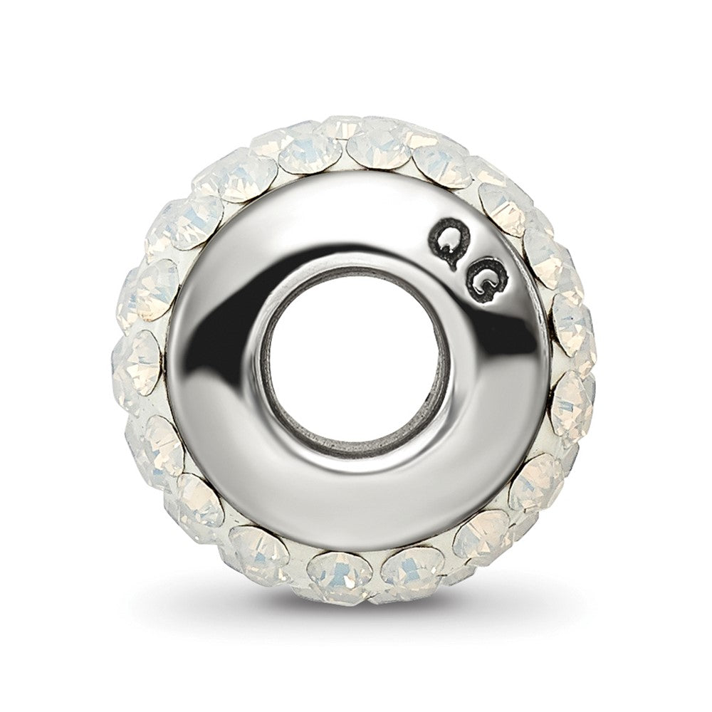 Sterling Silver Reflections Cream Full Preciosa Crystal Bead