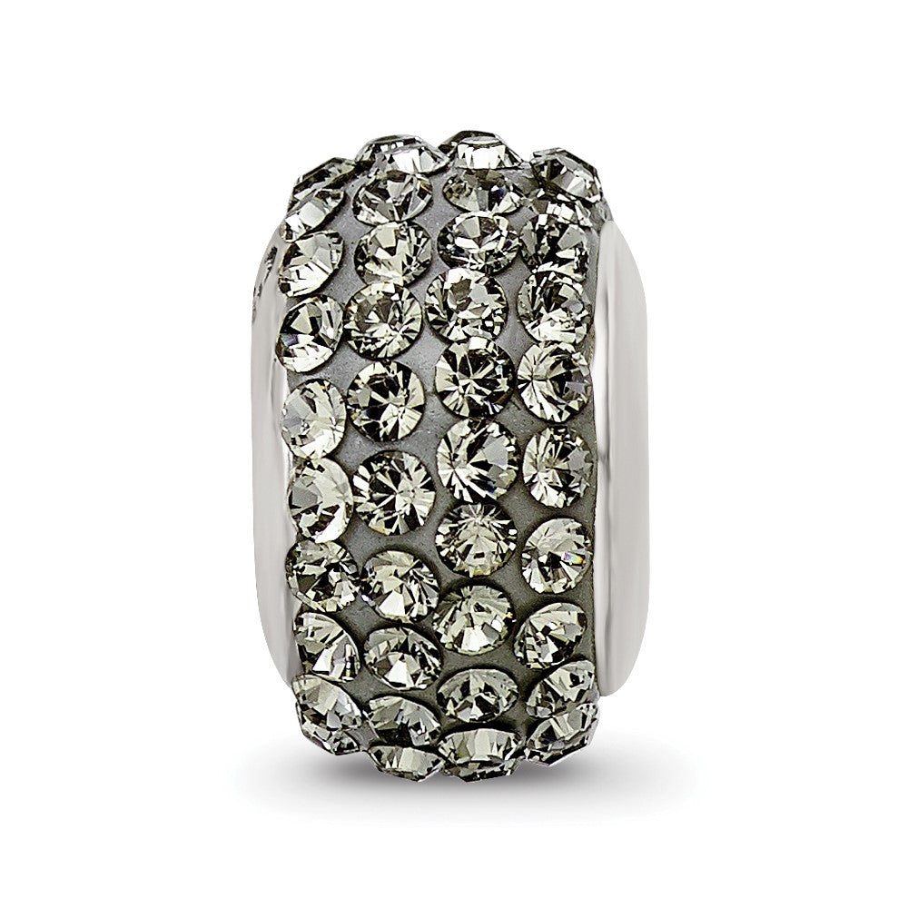 Sterling Silver Reflections Silver/Grey Full Preciosa Crystal Bead