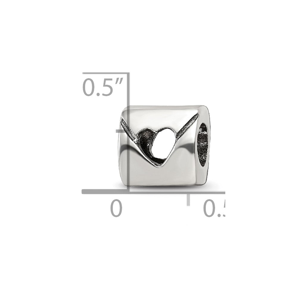 Sterling Silver Reflections Love Note Bead