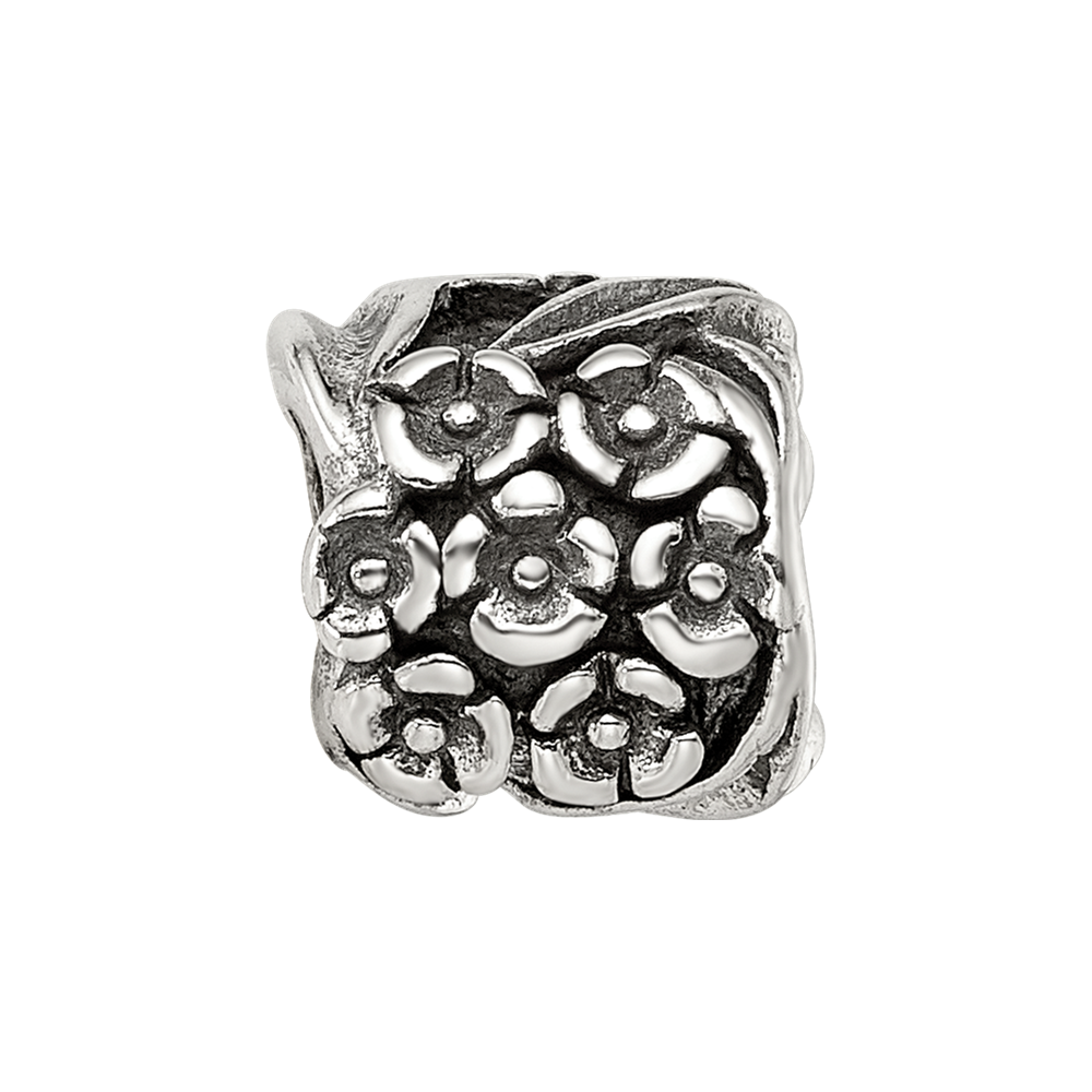 Sterling Silver Reflections Floral Bead