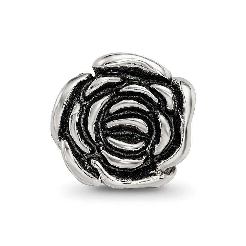 Sterling Silver Reflections Rose Floral Bead