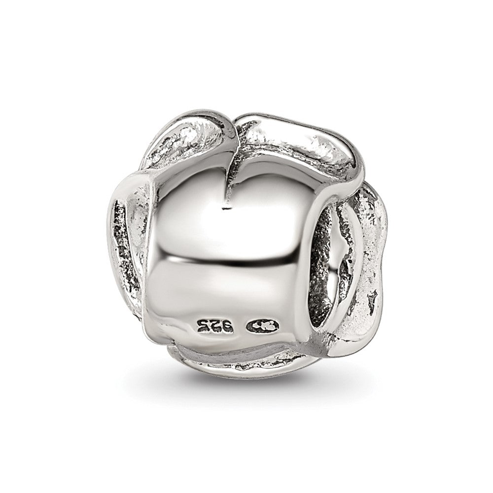 Sterling Silver Reflections Rose Floral Bead