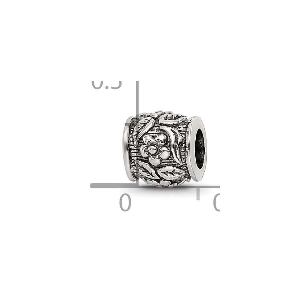 Sterling Silver Reflections Floral Bead