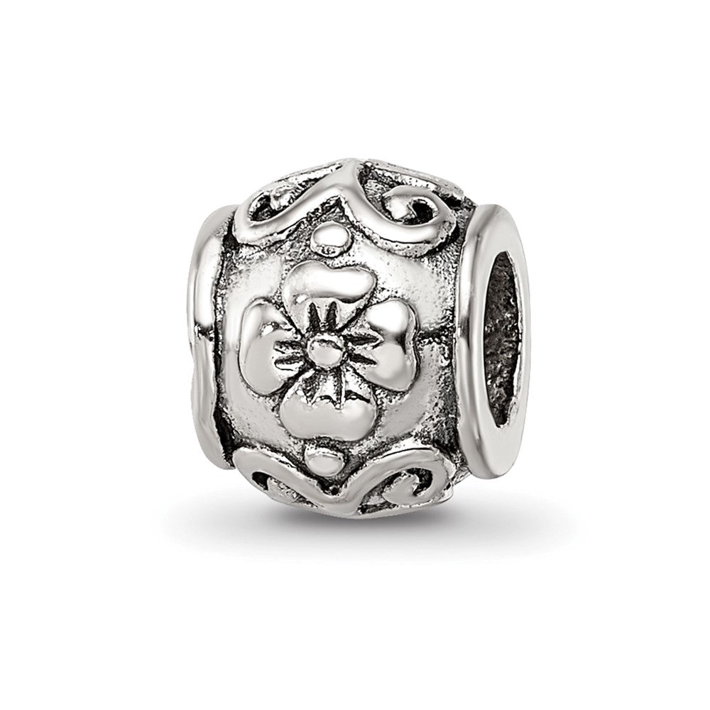 Sterling Silver Reflections Floral Bead