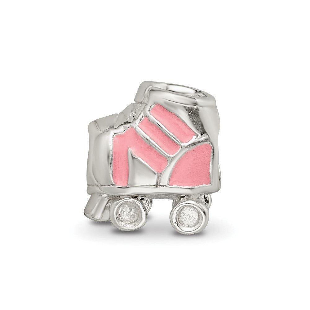 Sterling Silver Reflections Enameled Rollerskate Bead