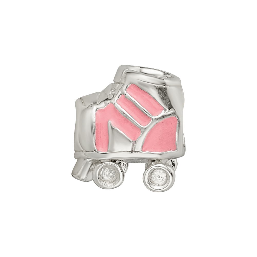 Sterling Silver Reflections Enameled Rollerskate Bead