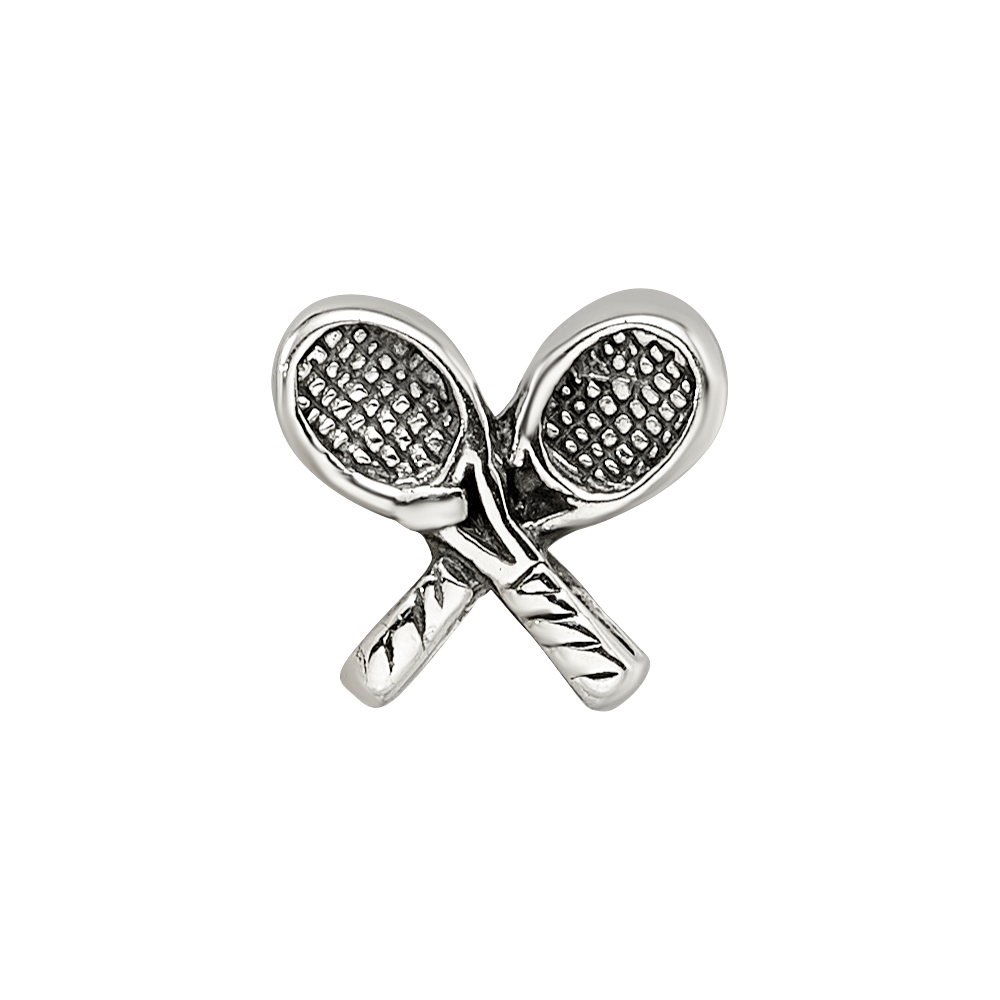Sterling Silver Reflections Tennis Racquets Bead