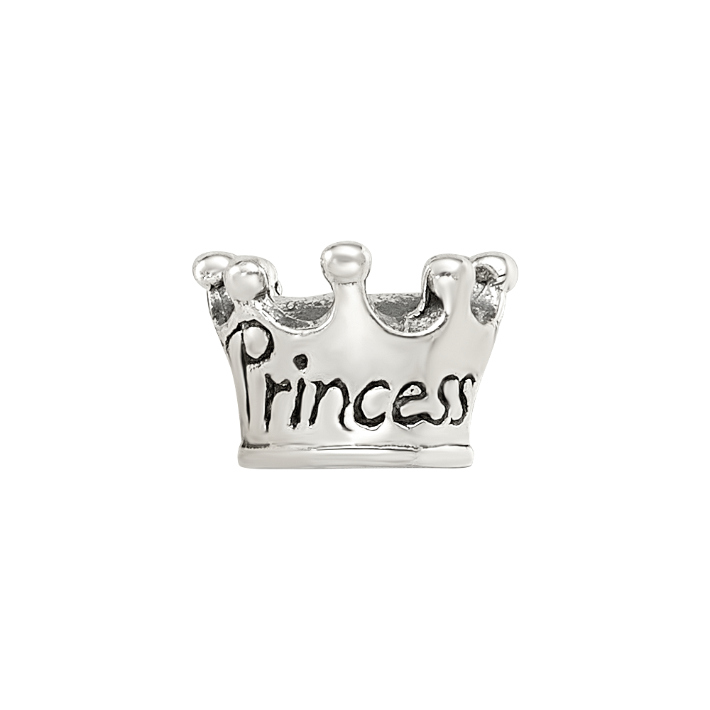 Sterling Silver Reflections Princess Crown Bead