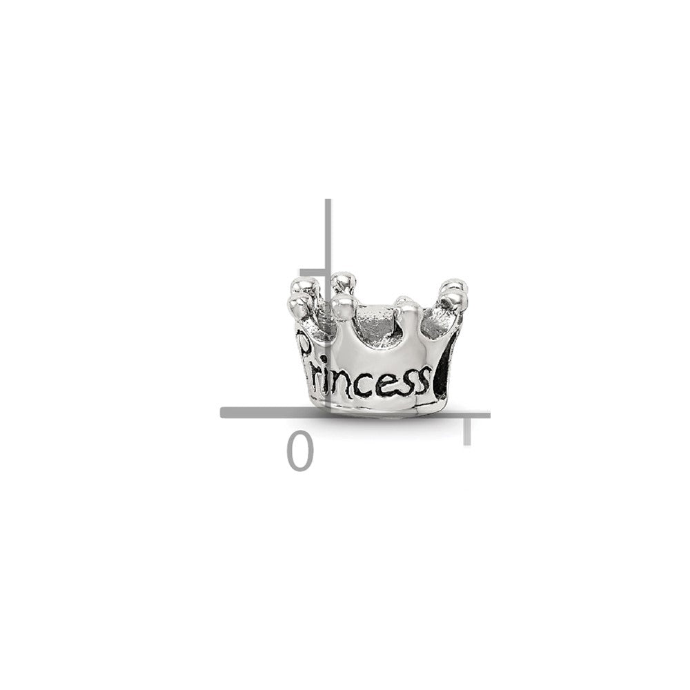 Sterling Silver Reflections Princess Crown Bead