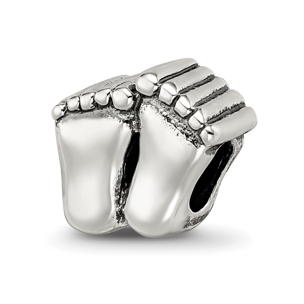 Sterling Silver Reflections Feet Bead