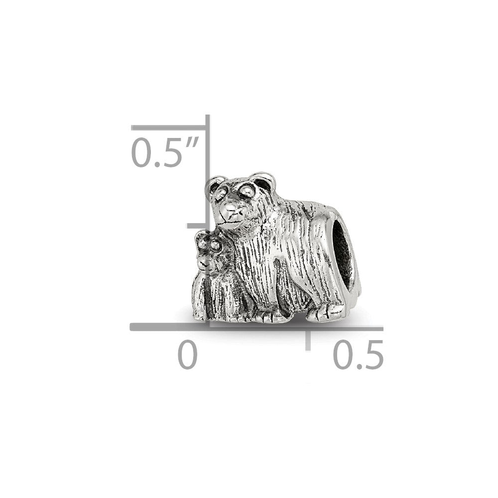 Sterling Silver Reflections Mama & Bear Bead