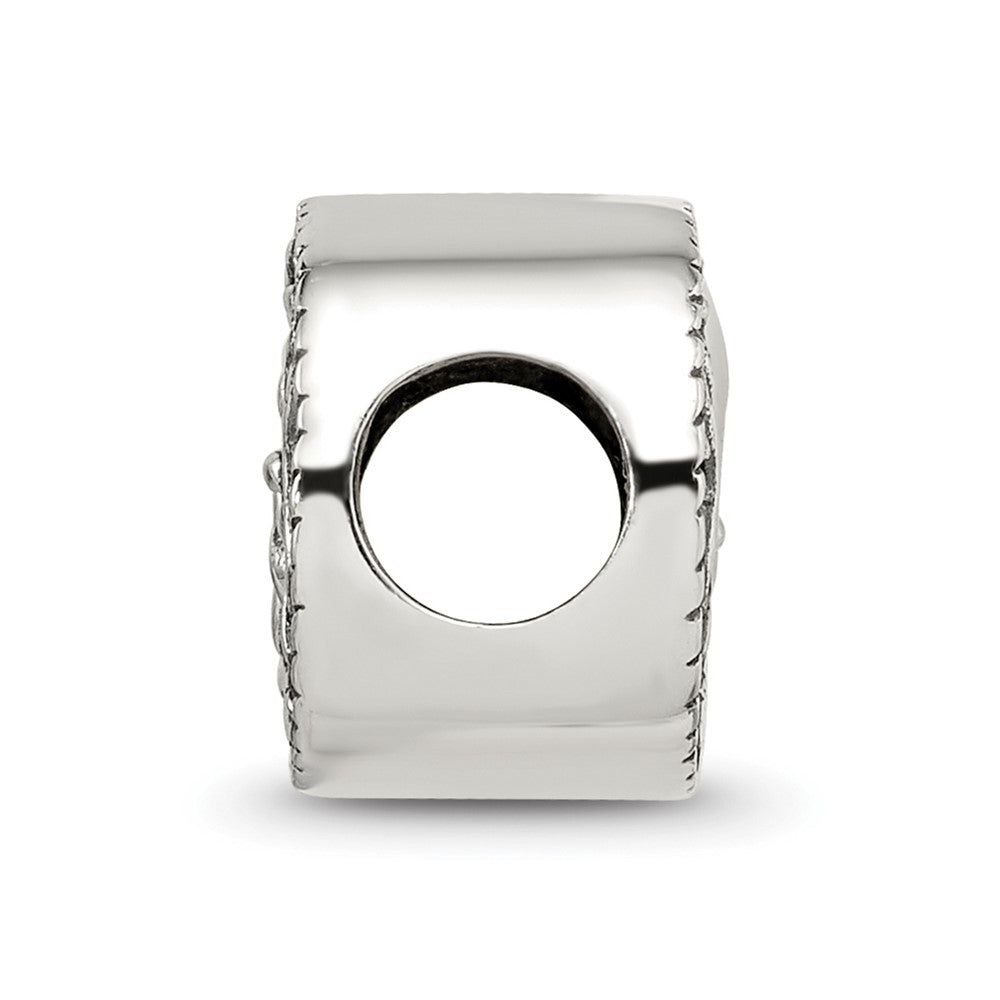 Sterling Silver Reflections Fleur de lis Bead