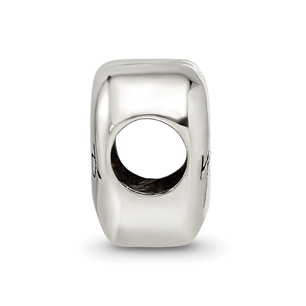 Sterling Silver Reflections Enameled Just Married Heart Bead
