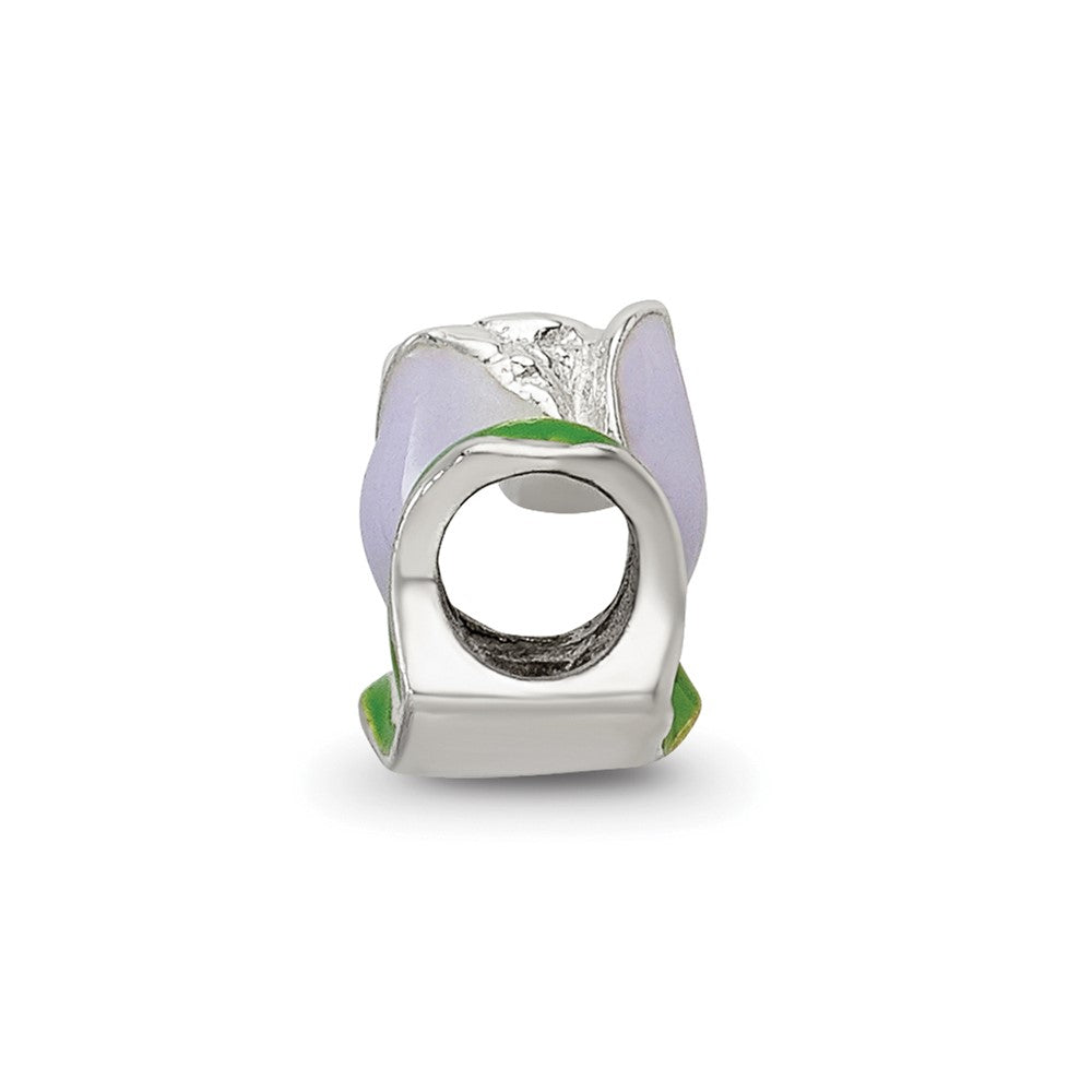 Sterling Silver Reflections Enameled Tulip Bead
