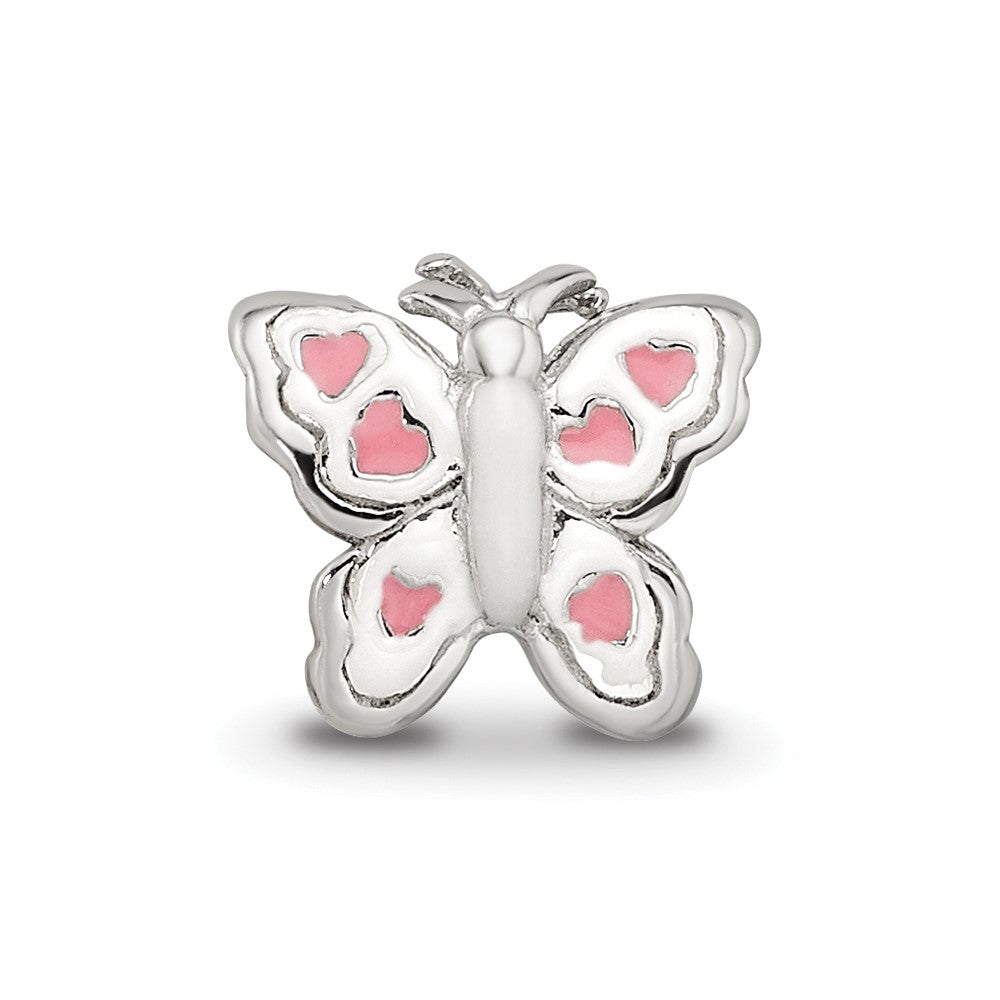 Sterling Silver Reflections Enameled Butterfly Bead